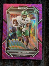 2023 Panini Prizm Draft Picks Tyjae Spears RC Green Wave Tulane Football Card No