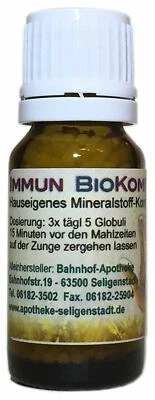 BAHNHOF-APOTHEKE Immun BioKomplex Globuli - Schüssler Salze, Homöopathie, Apothekenherstellung