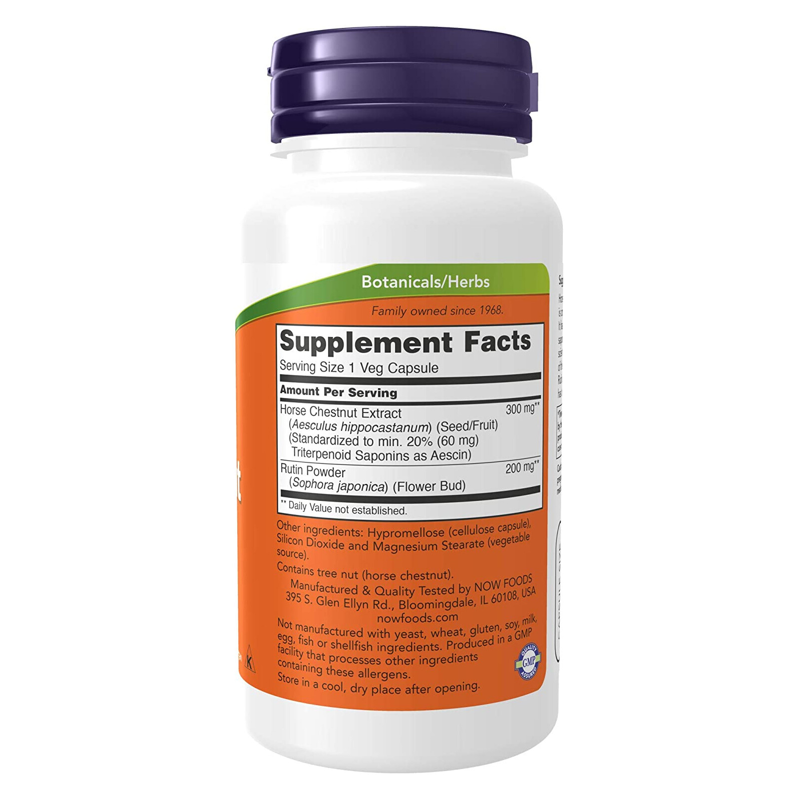 NOW FOODS Horse Chestnut 300 mg 90 Veg Capsules Falak Tayyeb Platinum