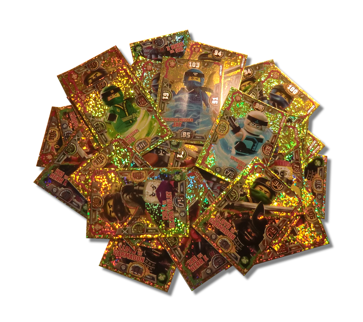 LEGO Ninjago Serie 3 - Trading Card Game - Limitierte Gold Karten