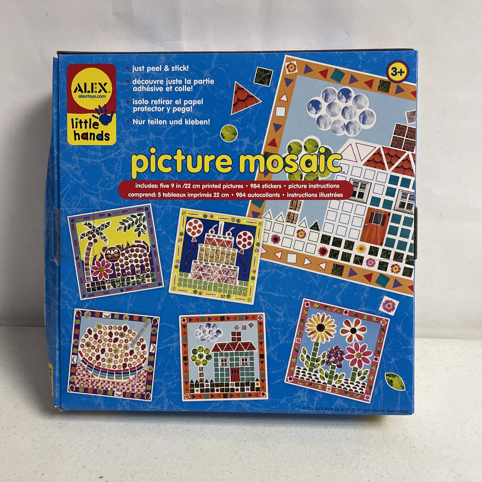 Alex Toys Little Hands Picture Mosaic Toddler Sticker Craft New In Dmgd Box
