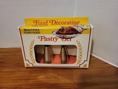 VTG Ateco Icing Set Pastry Cake Decorator XL Tips Bag No. 1465 NEVER USED