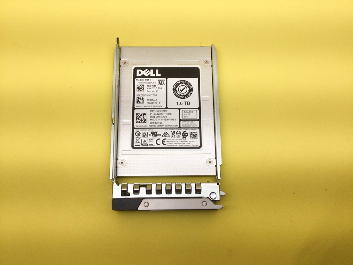 NN7D7 Dell 1.6TB SATA 6Gb/s SED Mixed Use 2.5'' SSD 0NN7D7