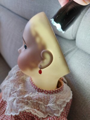 bébé jumeau poupée ancienne tampon rouge tête jumeau 9 54 CM bouche fermée | UK