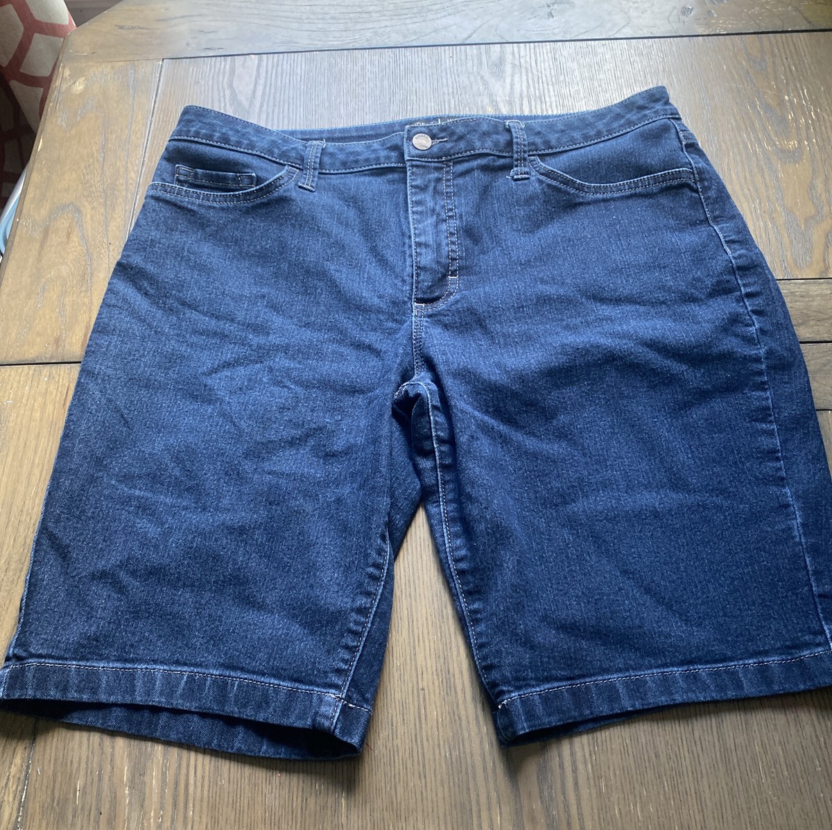 Riders By Lee Mid Rise Bermuda You Are Beautiful 33 In Waist