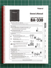 Roland BA-330 — Owners Manual User Guide Instructions — 22 Pages — USA Made