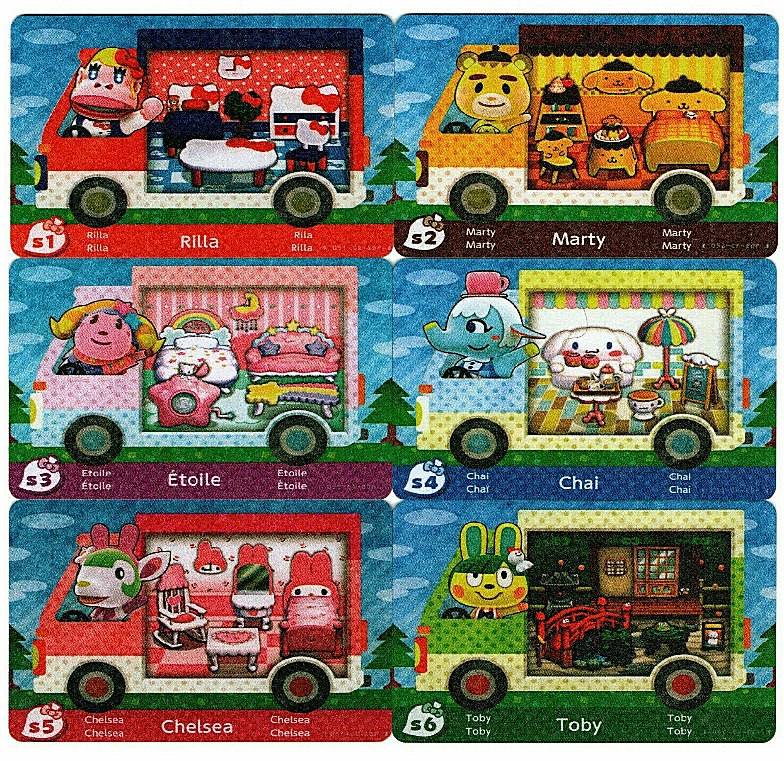 Sanrio Animal Crossing New Horizons Cards 6 PCS | eBay