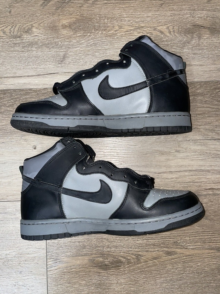 Vintage Nike 1999 Dunk High Le Black/Cool Grey 630335-002 Vintage Nike 1999 Dunk High Le Black/Cool Grey 630335-002