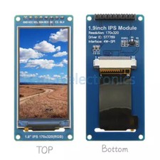 1.9" IPS Full Angle TFT LCD Color Screen Module SPI Serial Port 170x320 ST7789