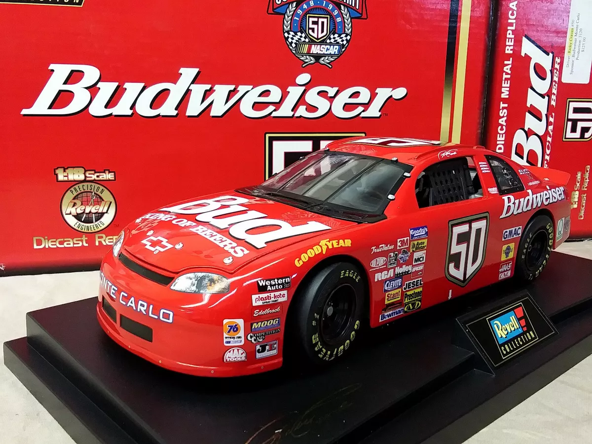 Vintage NASCAR Ricky Craven Budweiser 50th Anniversary 1998 Monte Carlo