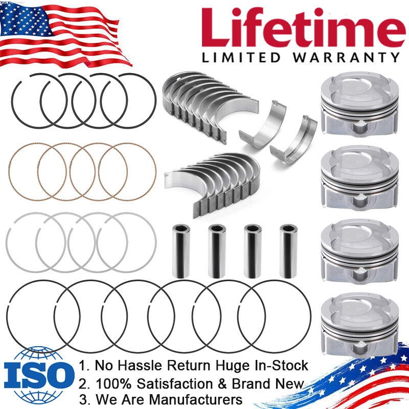 Hyundai Kia Accent Veloster 1.6L Engine Piston Ring Main Con Bearing Kit