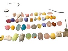 43 Pcs Mochi Squishy Toys Bulk , Mini Dinosaur Kawai Animals Squishy for Party.