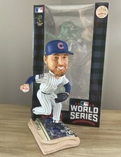 BEN ZOBRIST Chicago Cubs 2016 WORLD SERIES Newspaper Base Bobblehead NIB!
