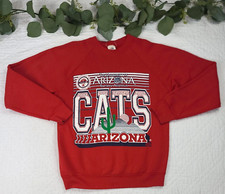 VTG RARE Arizona Cats Graphic Long Sleeve Pullover Sweatshirt Size L Made in USA