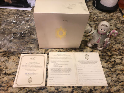 2001 Lenox The Gingerbread Gentleman Figurine w/COA & Warranty Info New In Box