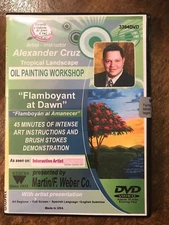 NEW Alexander Cruz 'Flamboyant at Dawn' Oil Painting Lesson Martin F. Weber DVD