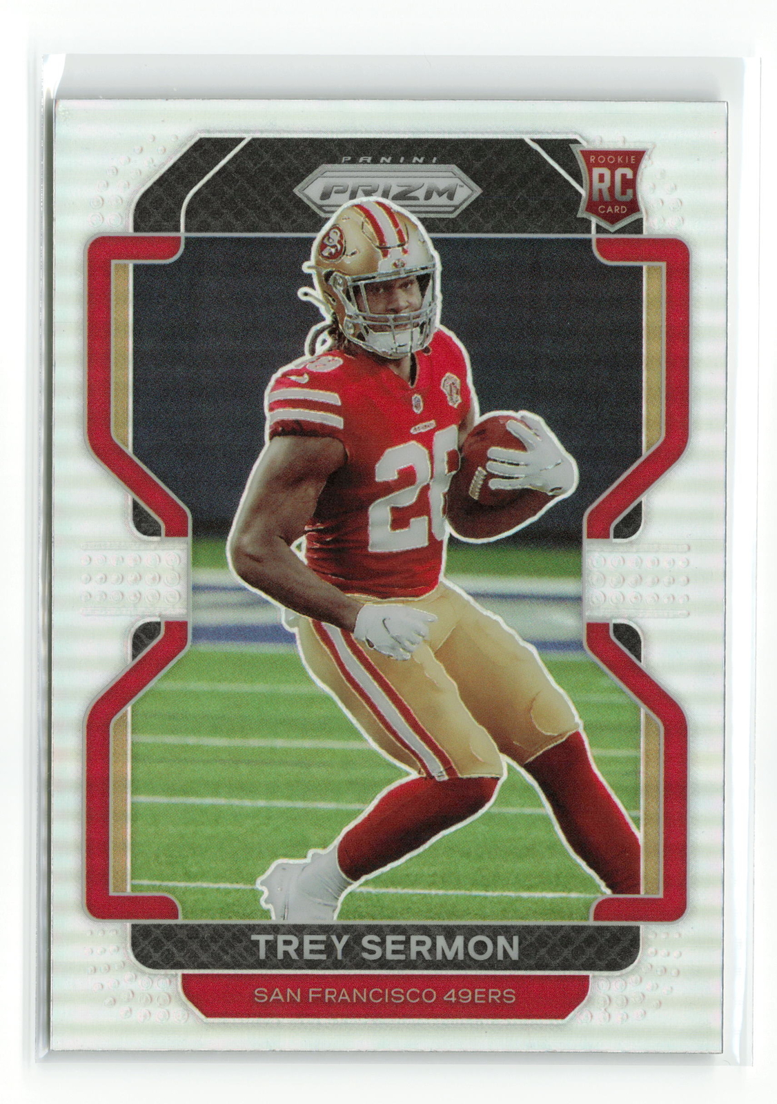 TREY SERMON #v-354 RC 2021 PANINI PRIZM 49ERS SILVER