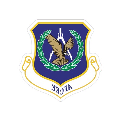 Center Engineer & Environment (U.S. Air Force) REVERSE PRINT Transparent STICKER