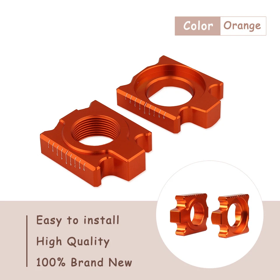 Ajustador de tensor de cadena de bloque de eje para KTM SX SXF XC XC-F 125 150 250 350 450 Foto 4 de 4