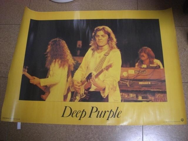 激レア! ディープパープル ラストコンサート　IN JAPAN A1告知ポスター ディープ・パープル DEEP PURPLE 紫の燃焼 ラストコンサート・イン