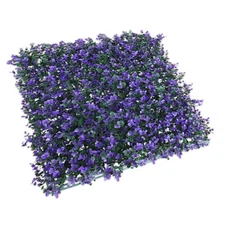 20x20" Artificial Faux Purple Lavender Greenery Fence Screen Wall Decor Panel