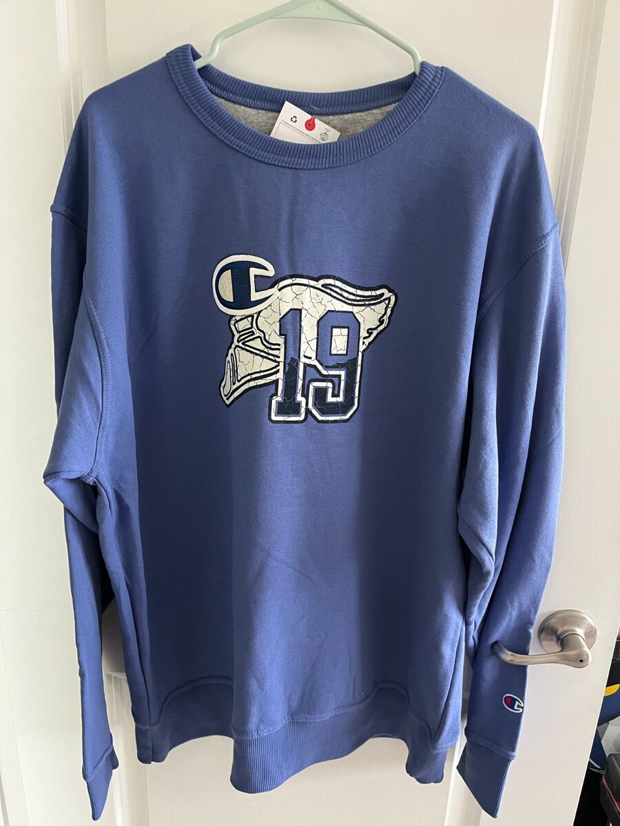 Champion C19 Vintage Style Sweatshirt Crewneck Purple Blue Champion C19 Vintage Style Sweatshirt Crewneck Purple Blue