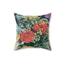 Decorative Accent Throw Pillow Floral 