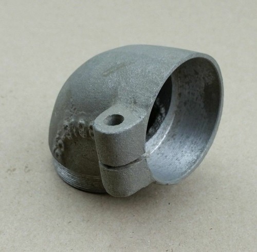 BSA M20 M21 B31 B33 Air Filter Alloy Elbow Adapter Manifold NOS, 65-9198 - Picture 3 of 3