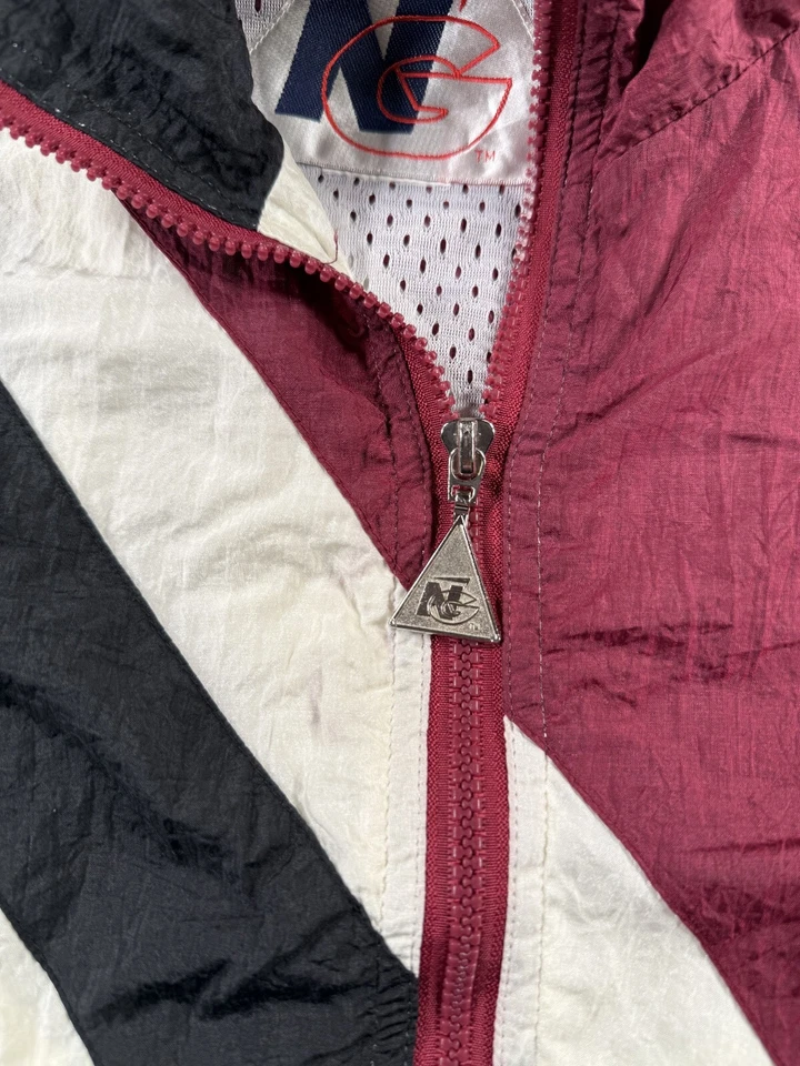 Jaqueta corta-vento vintage Alabama maré carmesim onda de choque masculina grande colorblock - Imagem 4 de 4