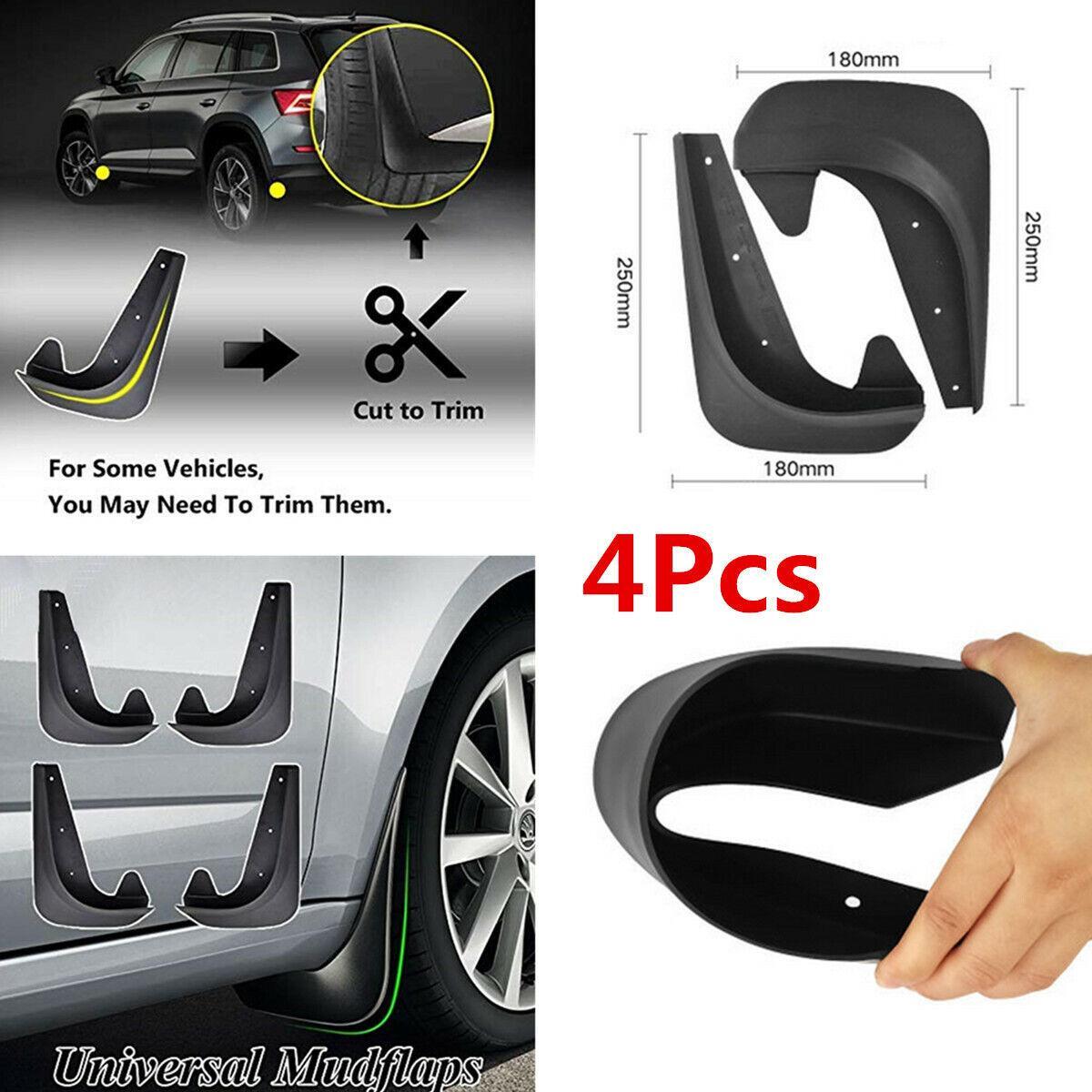 4x Universal Car Front Rear Mud Flap Flaps Splash Guard Mudguards Accessories