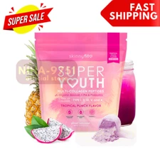 SkinnyFit Super Youth Multi-Collagen Peptides Tropical Punch | Free Shipping