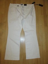 19D/NWT NYDJ NOT YOUR DAUGHTER BOOTCUT JEANS/WHITE/SIZE 22W 