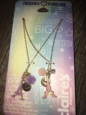 Claire  s Paris Eiffel Tower Sisters Bff Best Friend Necklace Jewelry Set