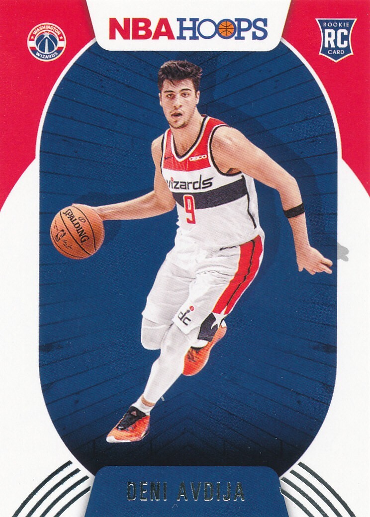 Deni Avdija 2020-21 Panini NBA Hoops #201 Wizards RC rookie card