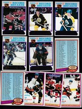 1980 Topps LOT of 10 NHL Special Cards NM+ Checklists Rec Breakers Cup GRETZKY