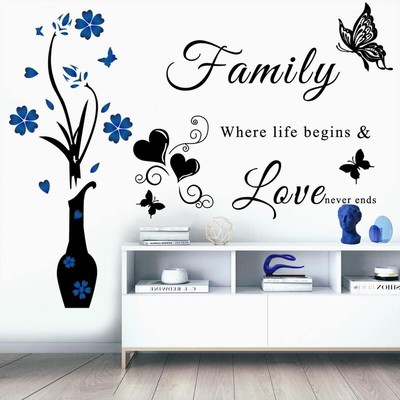 Family Wall Sticker Decal Inspirational Quote Color 2 