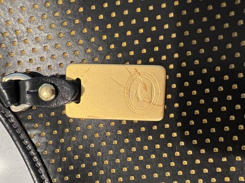 Dooney And Bourke Hobo Style Bag Black W/tan Inset - Picture 3 of 9