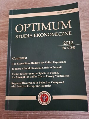 Optimum Studia Ekonomiczne (Polnische Ausführung ) Ökonomisches Studium