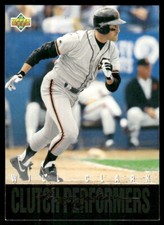 1993 Upper Deck Will Clark #R6 MLB Baseball Clutch Performers Card
