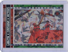 2021-22 Panini NBA Hoops Pascal Siakam Lights Camera Action Green Ice #21 Raptor