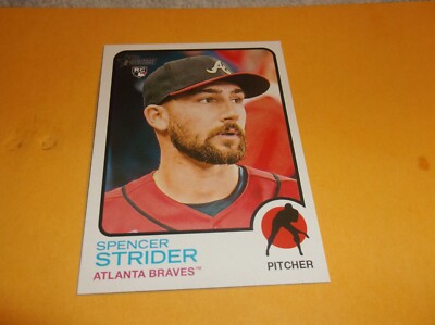 2022 Topps Heritage High Number Spencer Strider Rookie Card # 521 Atlanta Braves