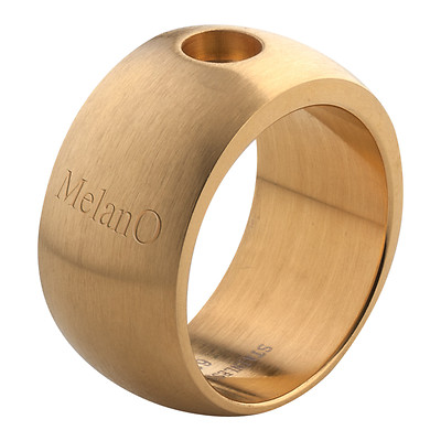 MelanO Magnetic Ring Größe 54 goldfarben M 01R001 G 12 mm matt für Magnet Kopf