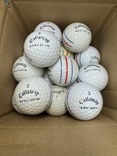 24 callaway CHROME SOFT E.R.C TRIPLE TRACK B GRADE golf balls C👀 FREE POSTAGE