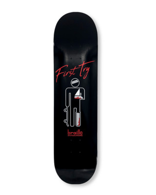 BRAILLE Skateboards BROKEN ARM Deck 8.00'' Skateboard Deck Braille 8,0 + GRIPTAPE