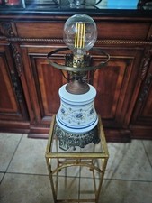 Vintage 1973 Quoizel Abigail Adams Hurricane Parlor Lamp - Working 