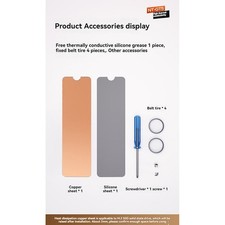 M.2 Solid State Drive Pure Copper Heat Sink NVME Laptop Cooler Thermal GreasePad