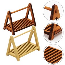 Étagère à pain en bois étagère à gâteaux 1:12 accessoires décoratifs ét