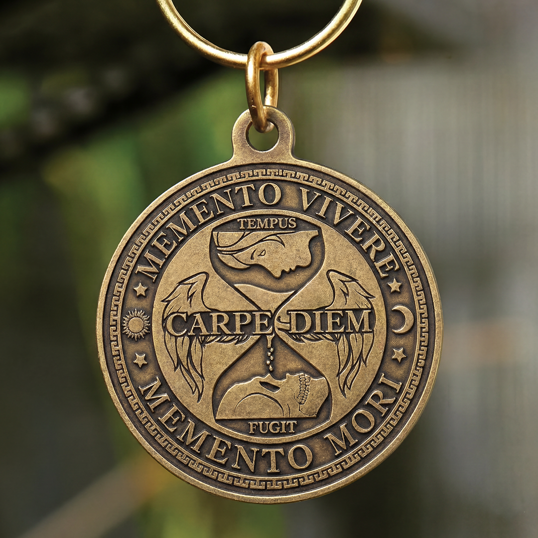 Carpe Diem Memento Mori Key Tag | Daily Stoic Quote Keychain | EDC Worry  Key Tag | eBay