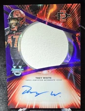 2025 Bowman Best U Trey White Prospect Jumbo Relic Auto Purple Lava /75 #JRA-TWH