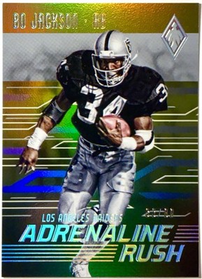 Bo Jackson 2016 Panini Phoenix Adrenaline Rush Yellow Foil SP/99
